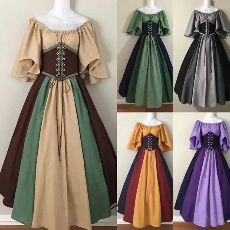 Vestido Medieval con Corset Ajustable